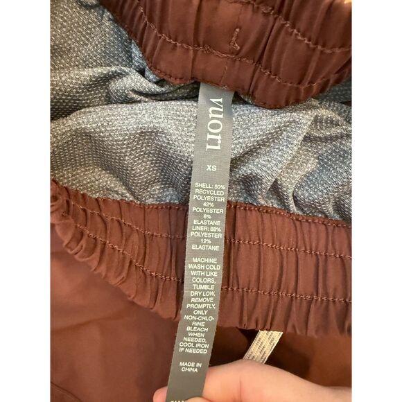 Women Vuori Vuori Clementine 4" Short Mid Rise Lined in Brick Size Extra Smal - Picture 6 of 10